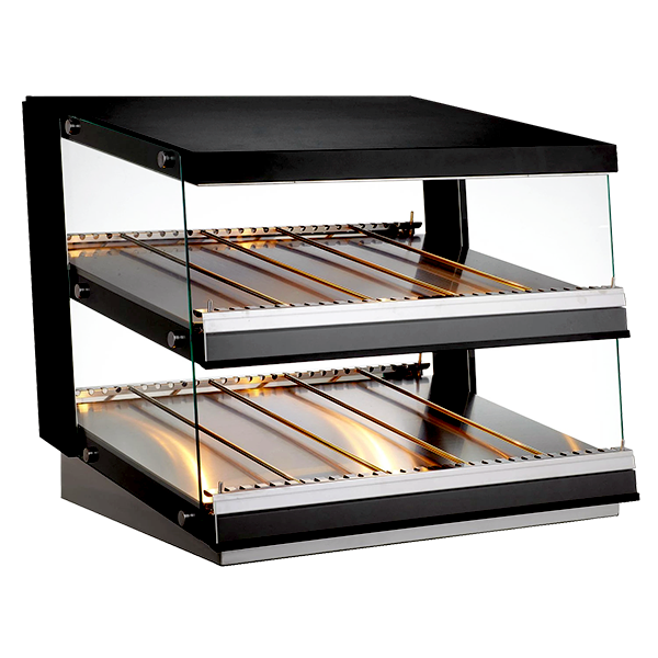 Omcan 24″ Heated Pass-Through Display Warmer Station – 2.29 Cu. Ft. (65L), 1800W, 110V Commercial Food Warmer Holding Cabinet