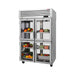 Turbo Air PRO-50-4R-G-PT-N 51 3/4" Two Section Pass Thru Refrigerator, (8) Left/Right Hinge Glass Doors, 115v - Donut-Equipment.com