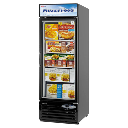 Turbo Air TGF-23FB-N 27" One Section Display Freezer w/ Swing Door - Bottom Mount Compressor, Black, 115v - Donut-Equipment.com