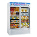 Turbo Air TGF-49F-N 54 3/8" Two Section Display Freezer w/ Swing Doors - Bottom Mount Compressor, White, 115v - Donut-Equipment.com