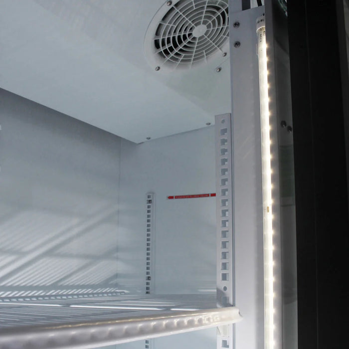 Turbo Air TGM-35R-N 41" Series Two Section Glass Door Merchandiser - (2) Sliding Doors, White, 115v - Donut-Equipment.com