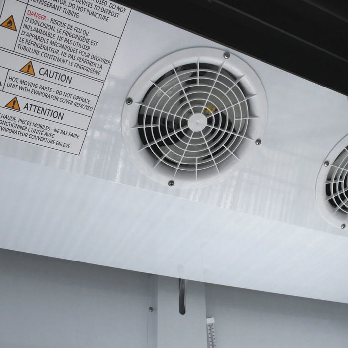 Turbo Air TGM-35R-N 41" Series Two Section Glass Door Merchandiser - (2) Sliding Doors, White, 115v - Donut-Equipment.com