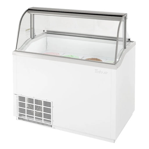 Turbo Air TIDC-47W-N 47" Stand Alone Ice Cream Freezer w/ 8 Tub Capacity - White, 115v - Donut-Equipment.com