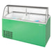 Turbo Air TIDC-70G-N 68" Stand Alone Ice Cream Freezer w/ 12 Tub Capacity - Green, 115v - Donut-Equipment.com