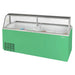 Turbo Air TIDC-91G-N 89" Stand-Alone Ice Cream Freezer w/ (16) 3 gal Tub Capacity - Green, 115v - Donut-Equipment.com