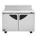 Turbo Air TST-48SD-N 48" Super Deluxe 2 Door Refrigerated Sandwich Prep Table - Donut-Equipment.com