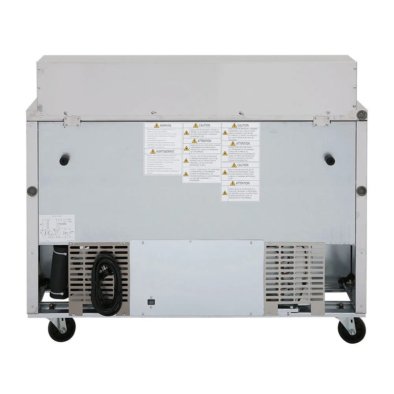 Turbo Air TST-48SD-N 48" Super Deluxe 2 Door Refrigerated Sandwich Prep Table - Donut-Equipment.com
