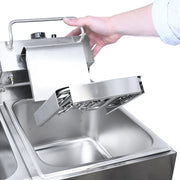 Omcan 12 lb x 2 Double Tank Countertop Electric Fryer – 2700W, 110V Commercial Dual Basket Deep Fryer for Restaurants, Concession Stands & Foodservice Kitchens - Donut-Equipment.com