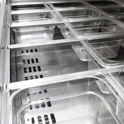 Turbo Air TST-60SD-24-N 60" 2 Door Mega Top Refrigerated Sandwich Prep Table - Donut-Equipment.com