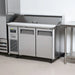 Turbo Air JST-48-N 48" 2 Door Side Mount Compressor Refrigerated Sandwich Prep Table - Donut-Equipment.com