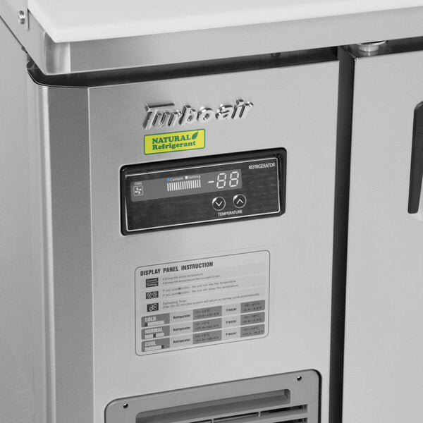 Turbo Air JST-48-N 48" 2 Door Side Mount Compressor Refrigerated Sandwich Prep Table - Donut-Equipment.com