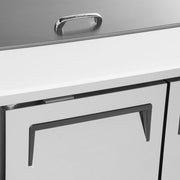 Turbo Air JST-48-N 48" 2 Door Side Mount Compressor Refrigerated Sandwich Prep Table - Donut-Equipment.com