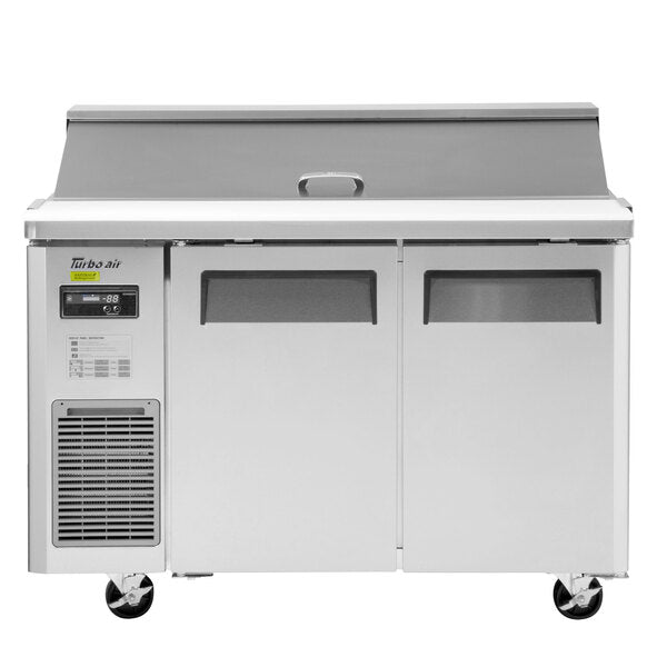 Turbo Air JST-48-N 48" 2 Door Side Mount Compressor Refrigerated Sandwich Prep Table - Donut-Equipment.com