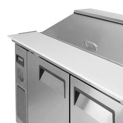 Turbo Air JST-60-N 60" 2 Door Side Mount Compressor Refrigerated Sandwich Prep Table - Donut-Equipment.com
