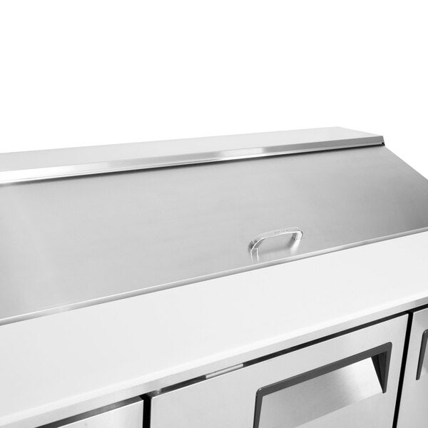 Turbo Air JST-60-N 60" 2 Door Side Mount Compressor Refrigerated Sandwich Prep Table - Donut-Equipment.com