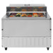 Turbo Air TST-48SD-18-N-DS 48" 2 Door Mega Top Dual Sided Refrigerated Sandwich Prep Table - Donut-Equipment.com