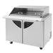 Turbo Air TST-48SD-18-N-SL 48" 2 Door Mega Top Sliding Lid Refrigerated Sandwich Prep Table - Donut-Equipment.com