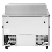 Turbo Air TST-48SD-18-N-SL 48" 2 Door Mega Top Sliding Lid Refrigerated Sandwich Prep Table - Donut-Equipment.com
