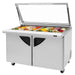 Turbo Air TST-60SD-24-N-GL 60" 2 Door Mega Top Hinged Glass Lid Refrigerated Sandwich Prep Table - Donut-Equipment.com