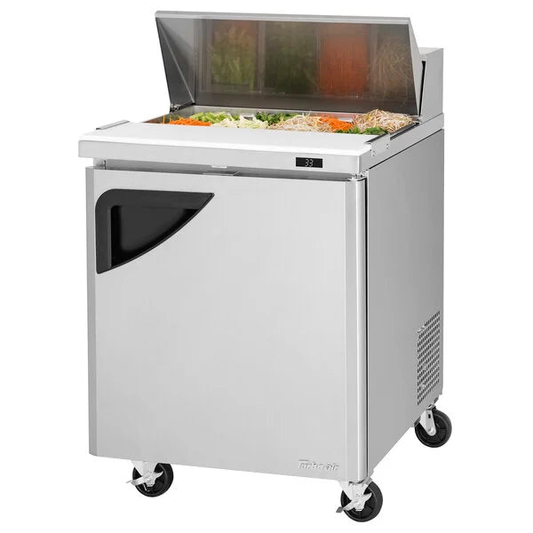Turbo Air TST-28SD-N 28" 1 Door Refrigerated Sandwich Prep Table - Donut-Equipment.com