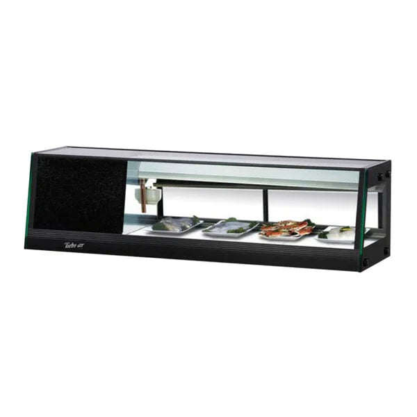 Turbo Air SAS-50L-N 50" Straight Glass Refrigerated Display/Sushi Case - Left Side Compressor - Donut-Equipment.com