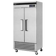 Turbo Air TSR-35SD-N Super Deluxe 40" Bottom Mounted Solid Door Reach-In Refrigerator with LED Lighting - Donut-Equipment.com
