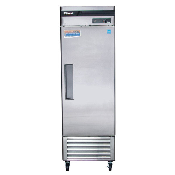 Turbo Air TSR-23SD-N6 Super Deluxe 27" Bottom Mounted Solid Door Reach-In Refrigerator with LED Lighting - Donut-Equipment.com