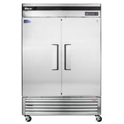 Turbo Air TSR-49SD-N6 Super Deluxe 54" Bottom Mounted Solid Door Reach-In Refrigerator with LED Lighting - Donut-Equipment.com