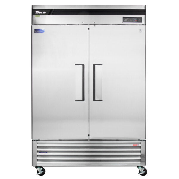 Turbo Air TSR-49SD-N6 Super Deluxe 54" Bottom Mounted Solid Door Reach-In Refrigerator with LED Lighting - Donut-Equipment.com