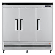 Turbo Air TSR-72SD-N Super Deluxe 82" Bottom Mounted Solid Door Reach-In Refrigerator with LED Lighting - Donut-Equipment.com