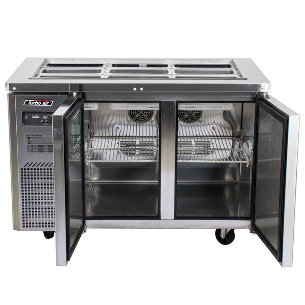 Turbo Air JBT-48-N 47" Stainless Steel Refrigerated Buffet Display Table - Donut-Equipment.com