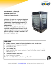 Steamer Heated Merchandiser Cabinet by Cozoc # PW5002-4-16 - Donut-Equipment.com