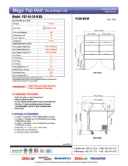Turbo Air PST-60-24-N-DS 60 1/4" PRO Series Mega Top Dual Sided Sandwich/Salad Prep Table w/ Refrigerated Base - Donut-Equipment.com