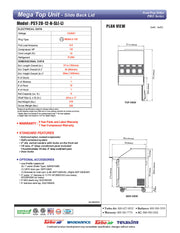 Turbo Air PST-28-12-FB-N(-L) " PRO Series Mega Top Sandwich/Salad Prep Table w/ Refrigerated Base - Donut-Equipment.com