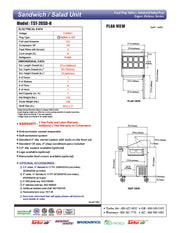 Turbo Air TST-28SD-N 28" 1 Door Refrigerated Sandwich Prep Table - Donut-Equipment.com
