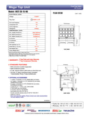 Turbo Air MST-36-15-N6 M3 Series 36" 2 Door Stainless Steel Refrigerated Sandwich Prep Table - Donut-Equipment.com
