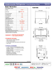 Turbo Air PUR-48-FB-N 48 1/4" W Undercounter Refrigerator w/ (2) Section & (2) Doors, Front Breathing - Donut-Equipment.com