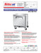 Turbo Air MUR-27S-N6 M3 Series 27" Shallow Depth Undercounter Refrigerator w/ 1 Section & Solid Door - Donut-Equipment.com