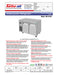 Turbo Air JUR-48-N6 J Series 48" Undercounter Refrigerator w/ 2 Solid Doors & Side Mounted Compressor - Donut-Equipment.com