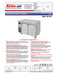 Turbo Air JUF-48-N J Series 48" Solid Door Undercounter Freezer w/ 2 Sections & Side Mounted Compressor - Donut-Equipment.com