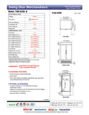 Turbo Air TGM-35SD-N 39 1/2" White Super Deluxe Glass Door Refrigerator – Two Swing Doors, LED Lighting, 115v - Donut-Equipment.com