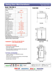 Turbo Air TGM-47SD-N 51" White Super Deluxe Glass Door Refrigerator – Two Swing Doors, Energy-Efficient LED Lighting, 115v - Donut-Equipment.com