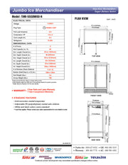 Turbo Air TJMI-55SDW-N 65 1/8" White Indoor Ice Merchandiser w/ Glass Door – Bottom Mount Compressor, 115v - Donut-Equipment.com