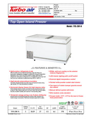 Turbo Air TFS-20F-N 57 3/8" Mobile Chest Freezer w/ (27) Baskets - White, 115v - Donut-Equipment.com