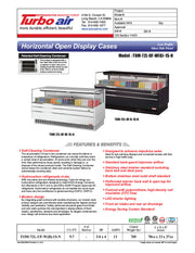 Turbo Air TOM-72L-UF-W-1S-N 70 3/4" White Low Profile Horizontal Open Air Cooler w/ (1) Level – Ultra Front Merchandiser, 220v/1ph - Donut-Equipment.com