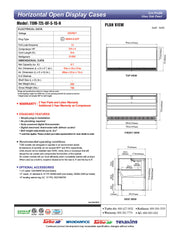 Turbo Air TOM-72L-UF-S-1S-N 70 3/4" Stainless Steel Low Profile Horizontal Open Air Cooler w/ (1) Level – Ultra Front Merchandiser, 220v/1ph - Donut-Equipment.com