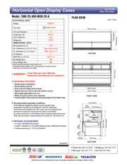 Turbo Air TOM-72L-UFD-W-2S-N 70 3/4" White Low Profile Horizontal Open Air Cooler w/ (2) Levels – Ultra Front Deluxe Merchandiser, 220v/1ph - Donut-Equipment.com