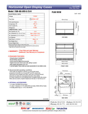 Turbo Air TOM-48L-UFD-S-2S-N 46 3/4" Stainless Steel Low Profile Horizontal Open Air Cooler w/ (2) Levels – Ultra Front Deluxe Merchandiser, 115v - Donut-Equipment.com