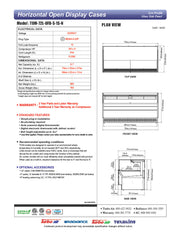 Turbo Air TOM-72L-UFD-S-1S-N 70 3/4" Stainless Steel Low Profile Horizontal Open Air Cooler w/ (1) Level – Ultra Front Deluxe Merchandiser, 220v/1ph - Donut-Equipment.com