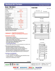 Turbo Air TOM-96ES-N 92 7/8" Stainless Steel Vertical Open Air Cooler with (5) Levels, 220v/1ph - Donut-Equipment.com